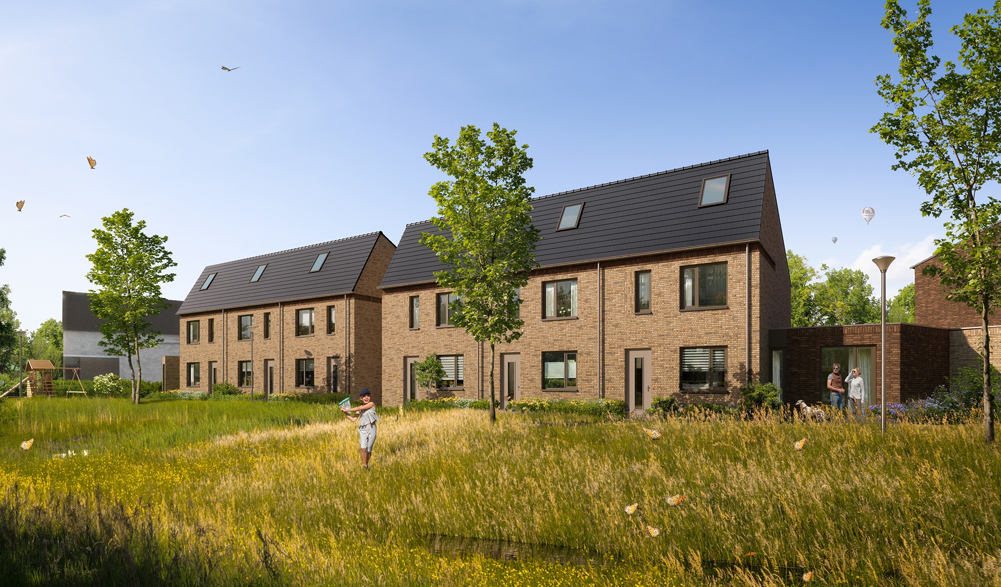 In 
Buitenhoven
komen
wonen en
dorp 
samen