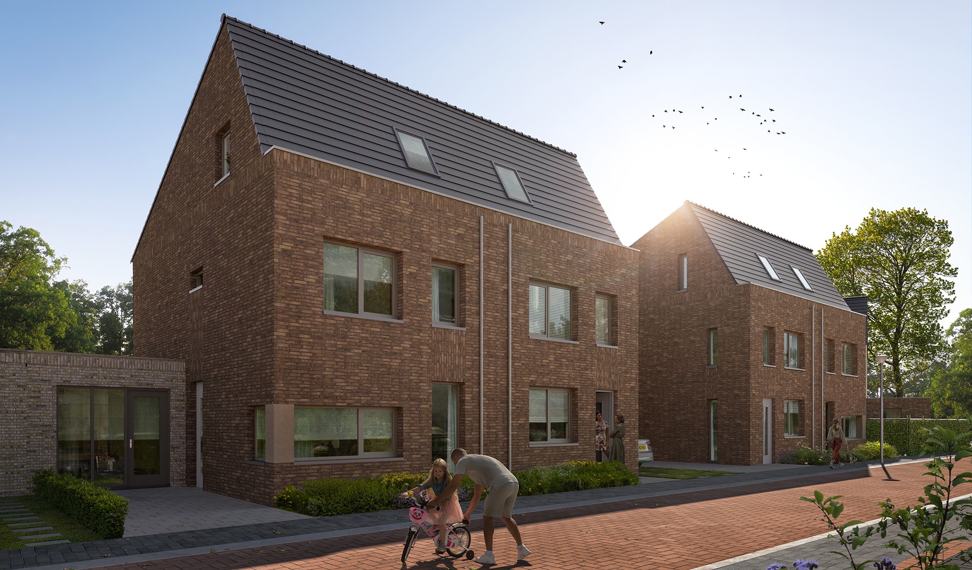 In 
Buitenhoven
komen
wonen en
dorp 
samen