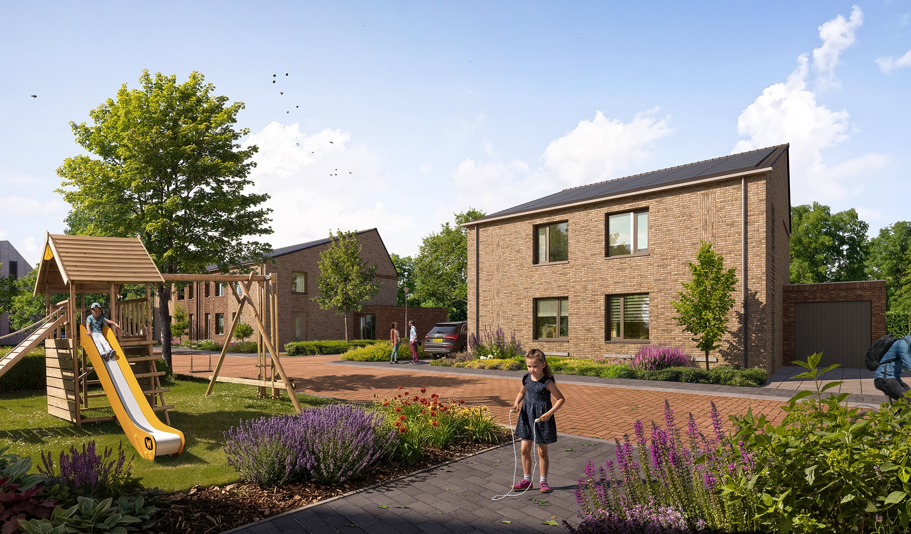 In 
Buitenhoven
komen
wonen en
dorp 
samen
