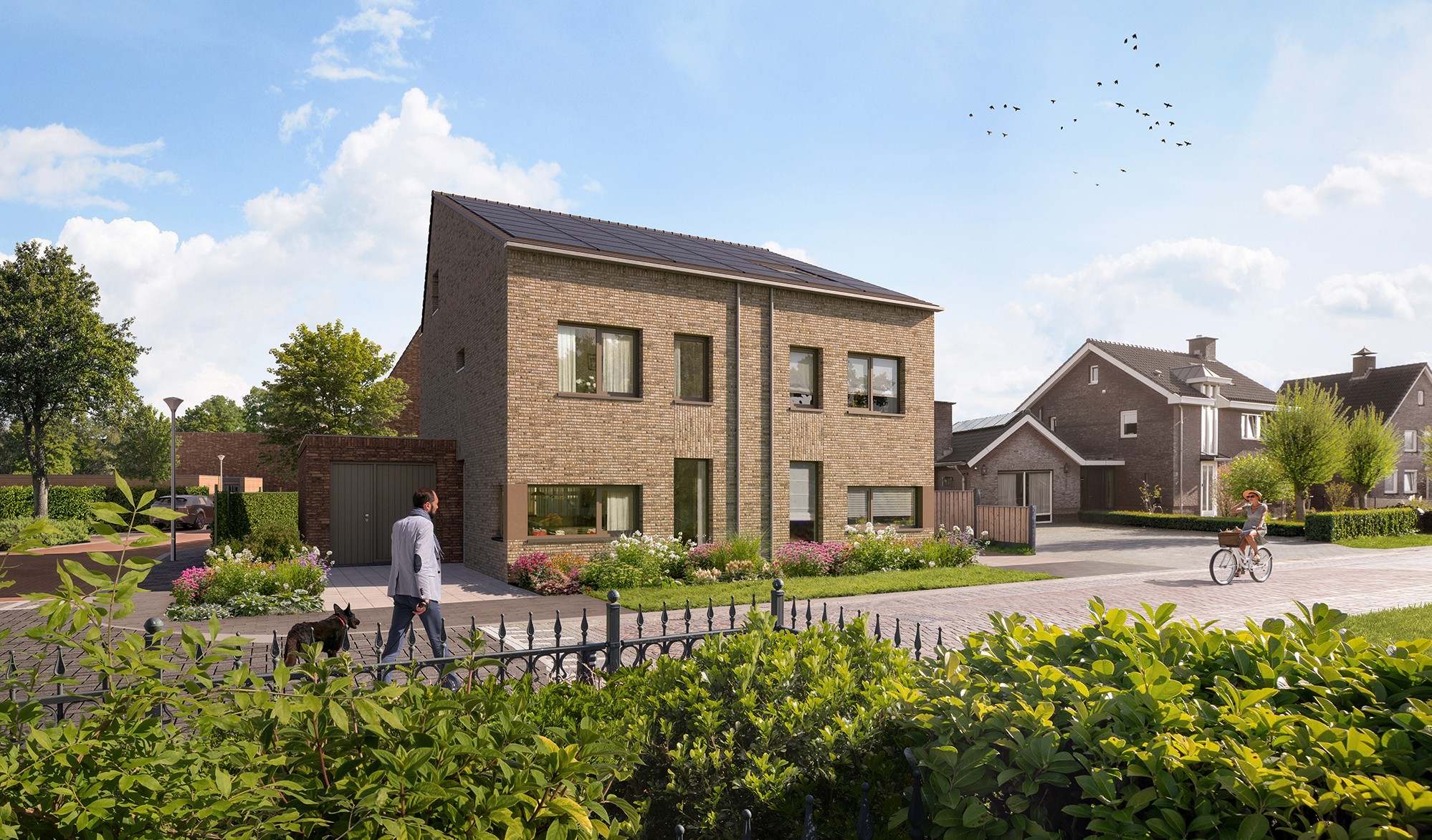 In 
Buitenhoven
komen
wonen en
dorp 
samen